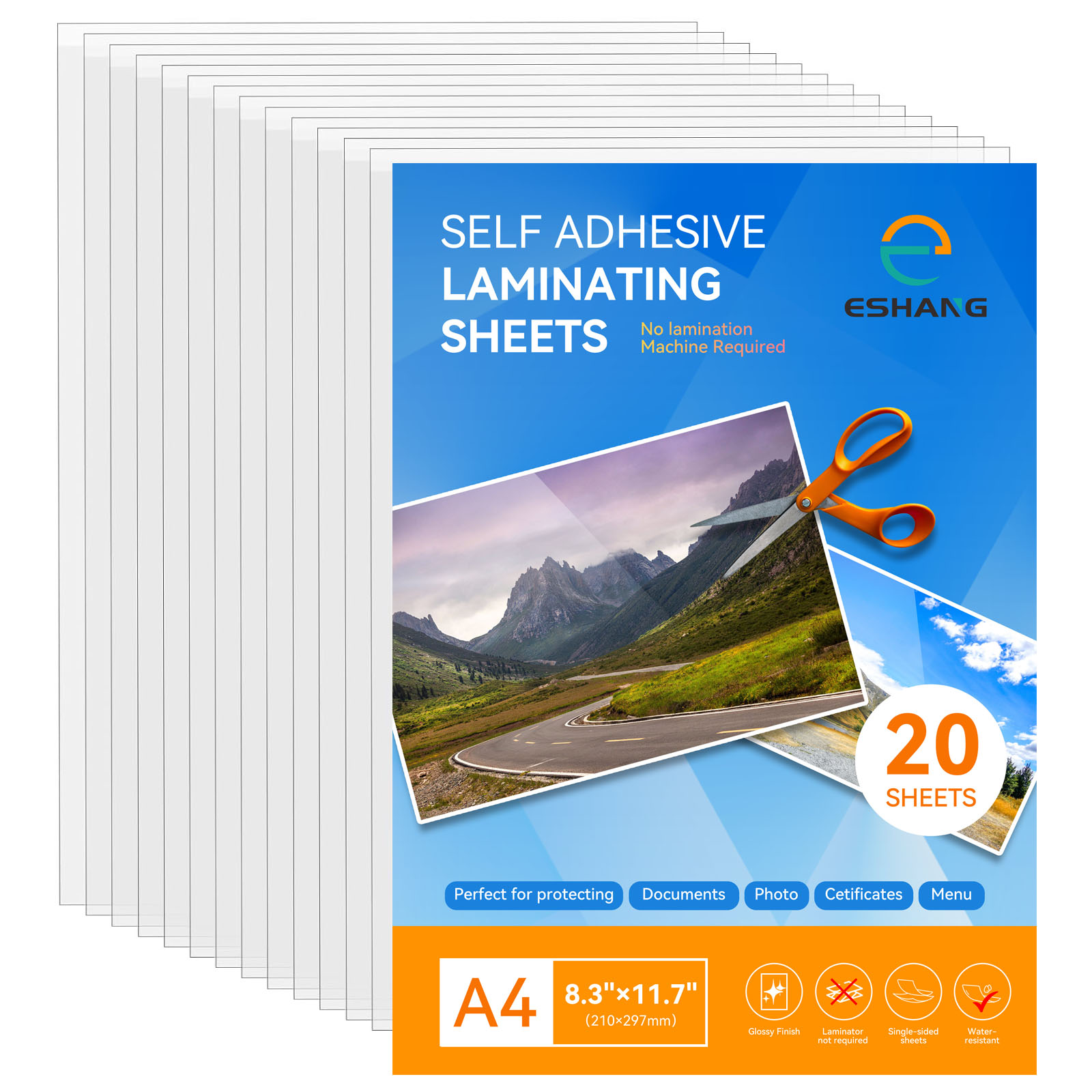 ESHANG 20 Yaprak Şeffaf Soğuk  - Document Laminator Pouch incelemesi ve fiyatı