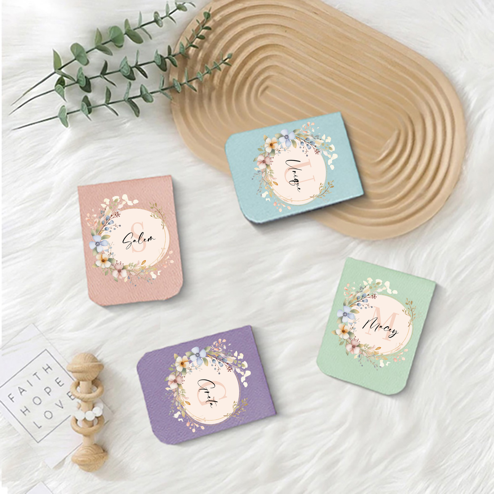 1 adet Aynalı Çelenkli İsimli  - Bookmark Magnetic Clip incelemesi ve fiyatı