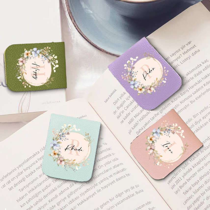 1 adet Aynalı Çelenkli İsimli  - Bookmark Magnetic Clip incelemesi ve fiyatı